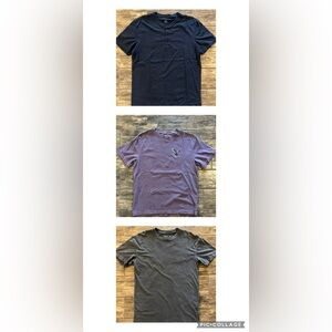 American Eagle Outfitters/Abercrombie & Fitch Charcoal, Purple, and Gray Tees